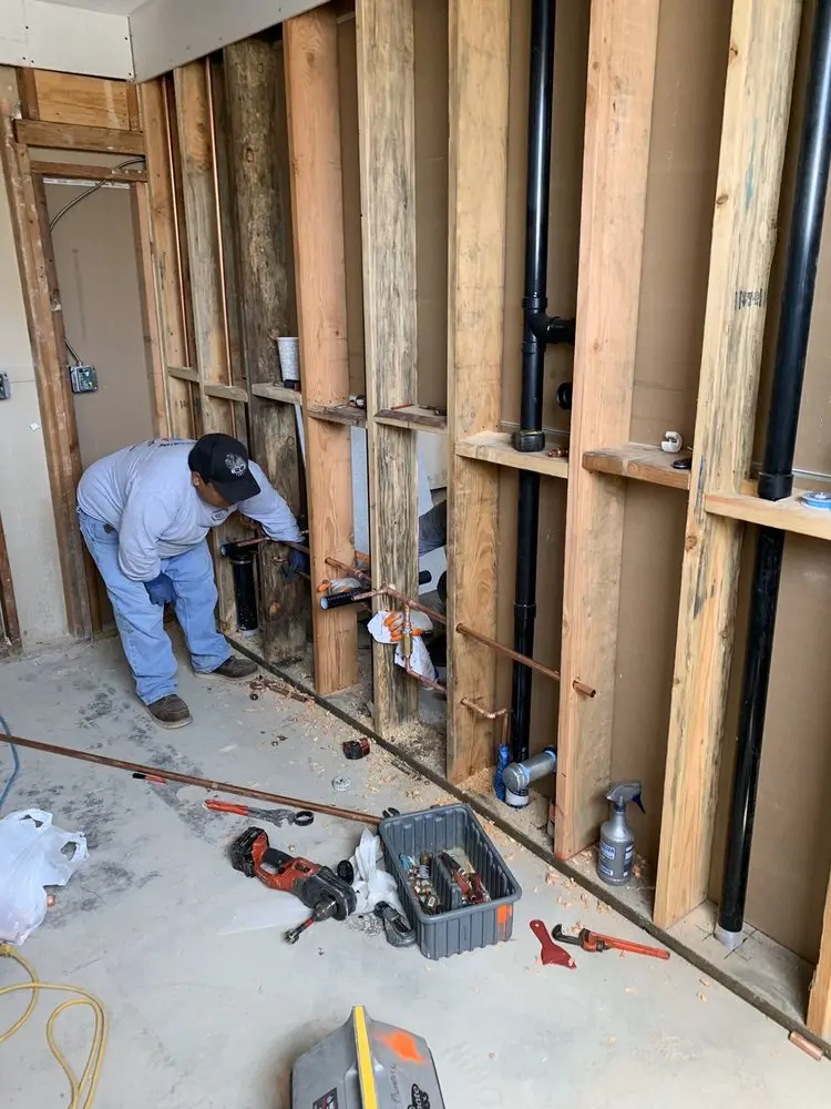 Commercial rough-in plumbing for Water Heater Replacement in Pleasantville
